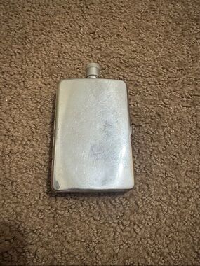 Classic Silver Metal Flask - Unbranded